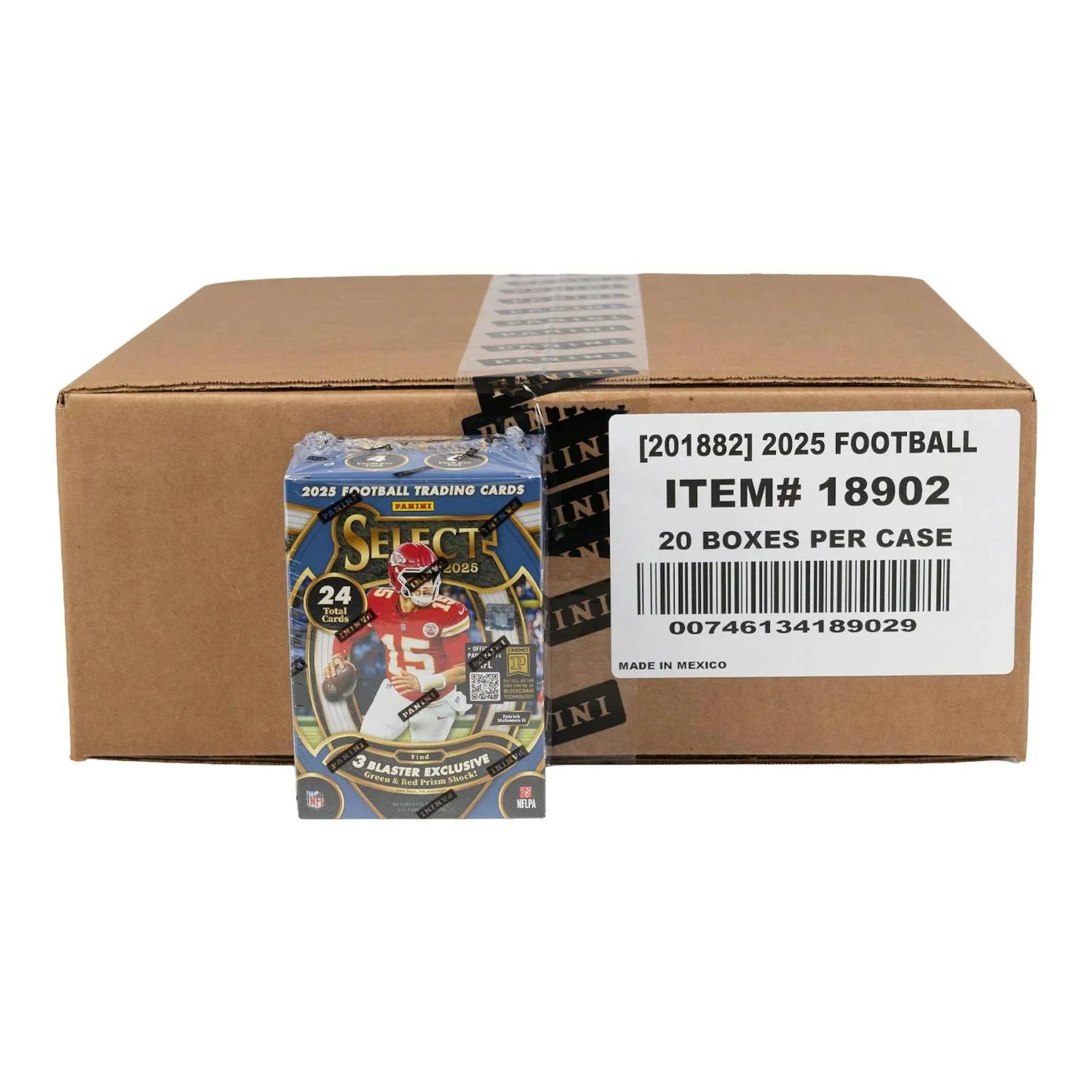 2025 Panini Select Football Blaster Hobby 20 Box Case Green Red Prizms (Ships Sealed Only)
