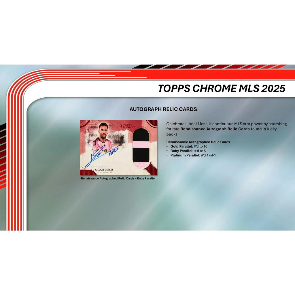 2025 Topps MLS Major League Soccer Chrome Blaster 40 Box Case (Ships Sealed Only) - D2
