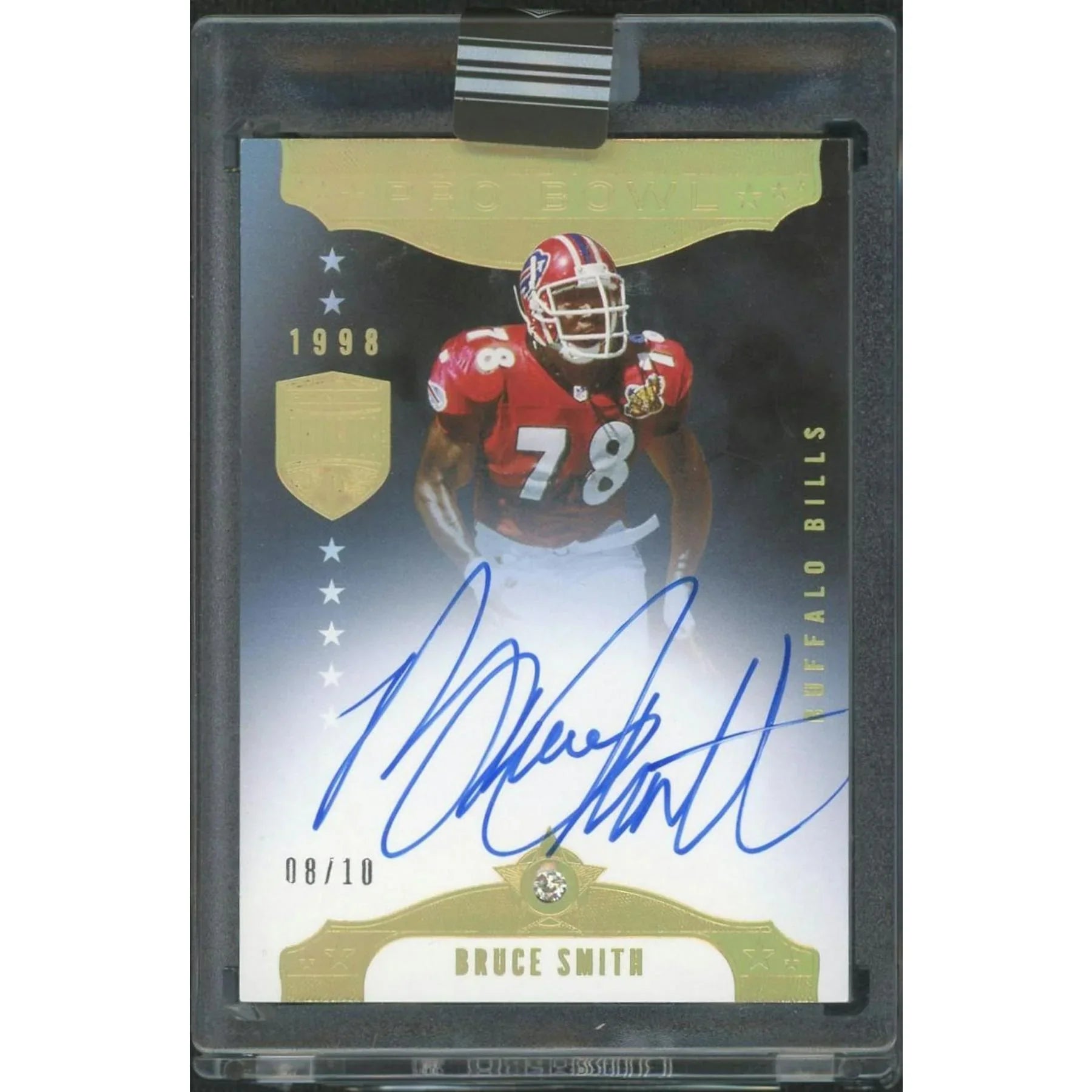 Bruce Smith Signed 2021 Panini Eminence Pro Bowl Card | Diamond Gem Auto