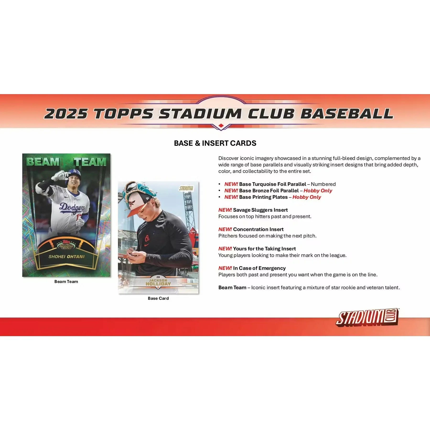 2025 Topps Stadium Club Baseball Hobby Box (Ships Sealed Only) - D