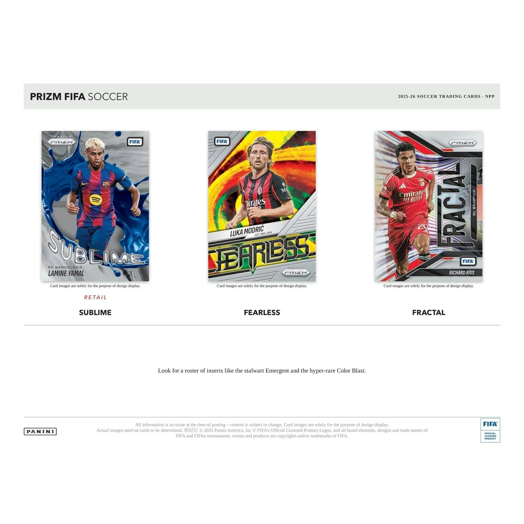2025 26 Panini Prizm FIFA Soccer Blaster Box Presell Releases May 27th 2026 (Ships Sealed Only)