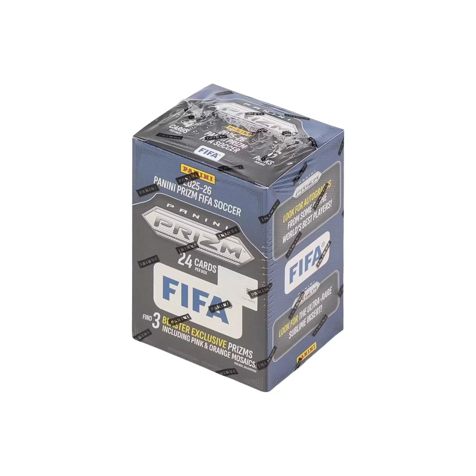 2025-26 Panini Prizm FIFA Soccer Blaster Case | 20 Boxes, Pink & Orange Mosaics (Ships Sealed Only) - D
