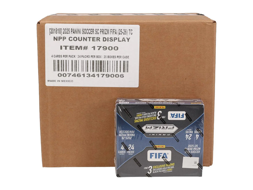 2025 26 Panini Prizm FIFA Soccer 20 Box Case Retail (Ships Sealed Only)