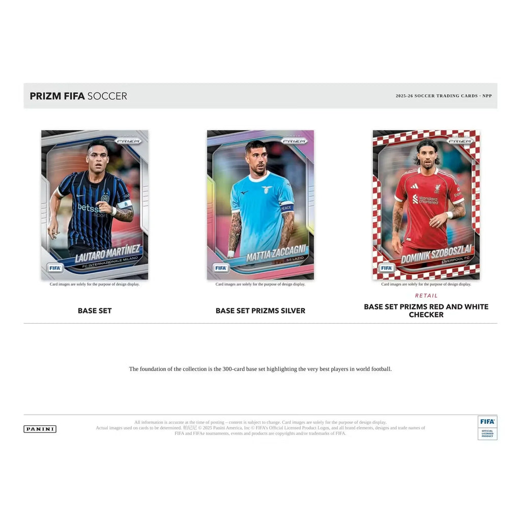 2025 26 Panini Prizm FIFA Soccer 20 Box Case Retail (Ships Sealed Only)