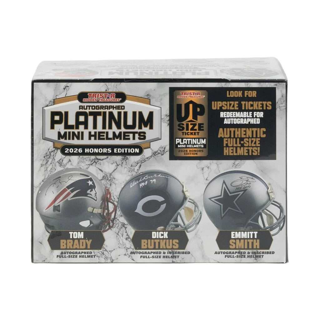 2026 TriStar Autographed Platinum Football Mini Helmets Honors Edition Hobby 8 Box Case (Ships Sealed Only)