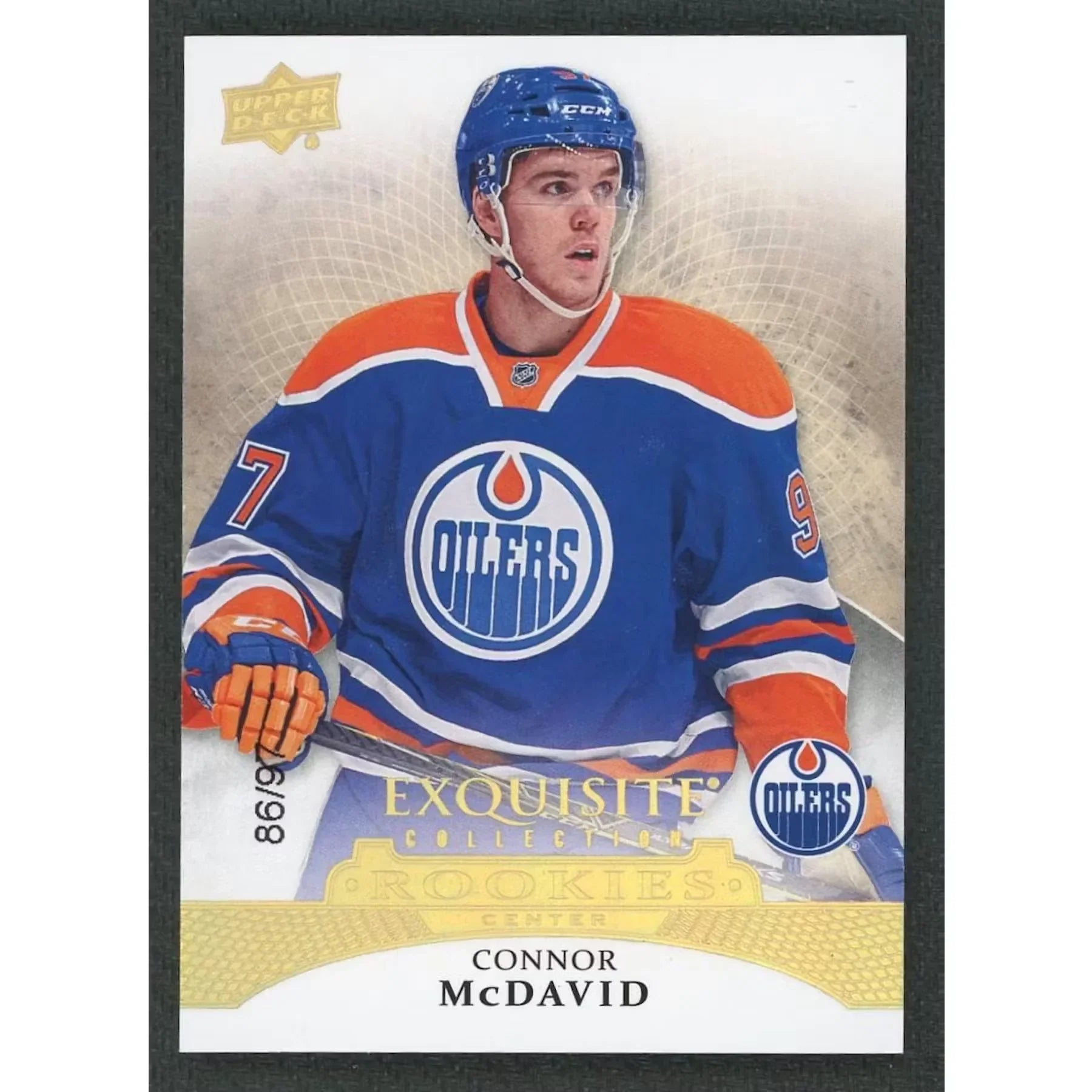 Connor McDavid 2015-16 The Cup Exquisite Rookie Card | Gold Spectrum/97