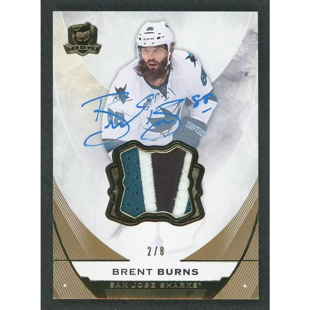 Brent Burns Signed 2015-16 The Cup Gold Patch Auto |/8