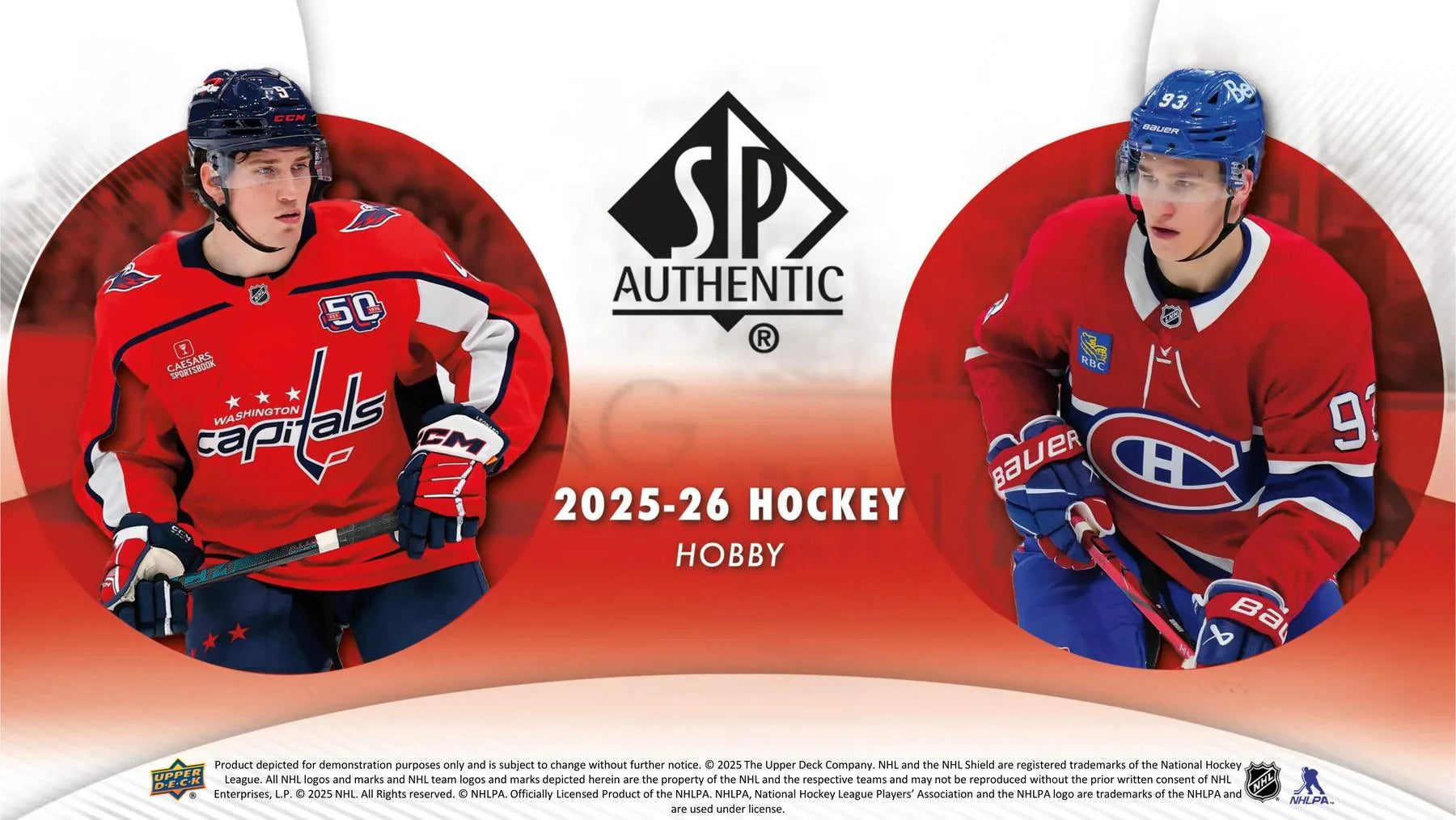 Upper Deck SP 2025 26 Authentic Hockey Hobby Box Presell Releases Jun 26th 2026 (Ships Sealed Only) - D1
