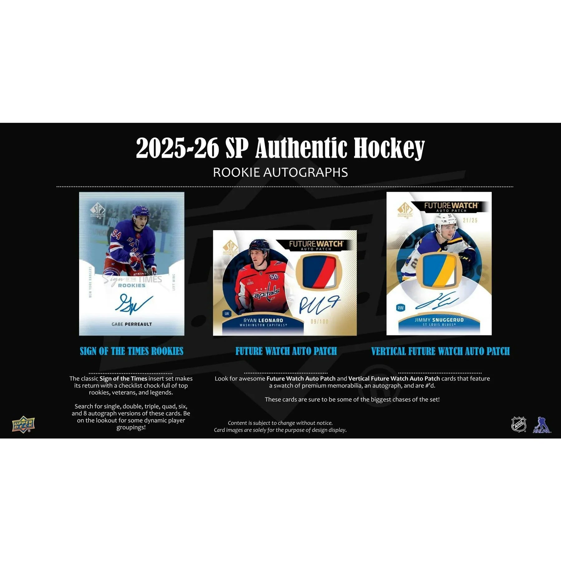 Upper Deck SP 2025 26 Authentic Hockey Hobby Box Presell Releases Jun 26th 2026 (Ships Sealed Only) - D1