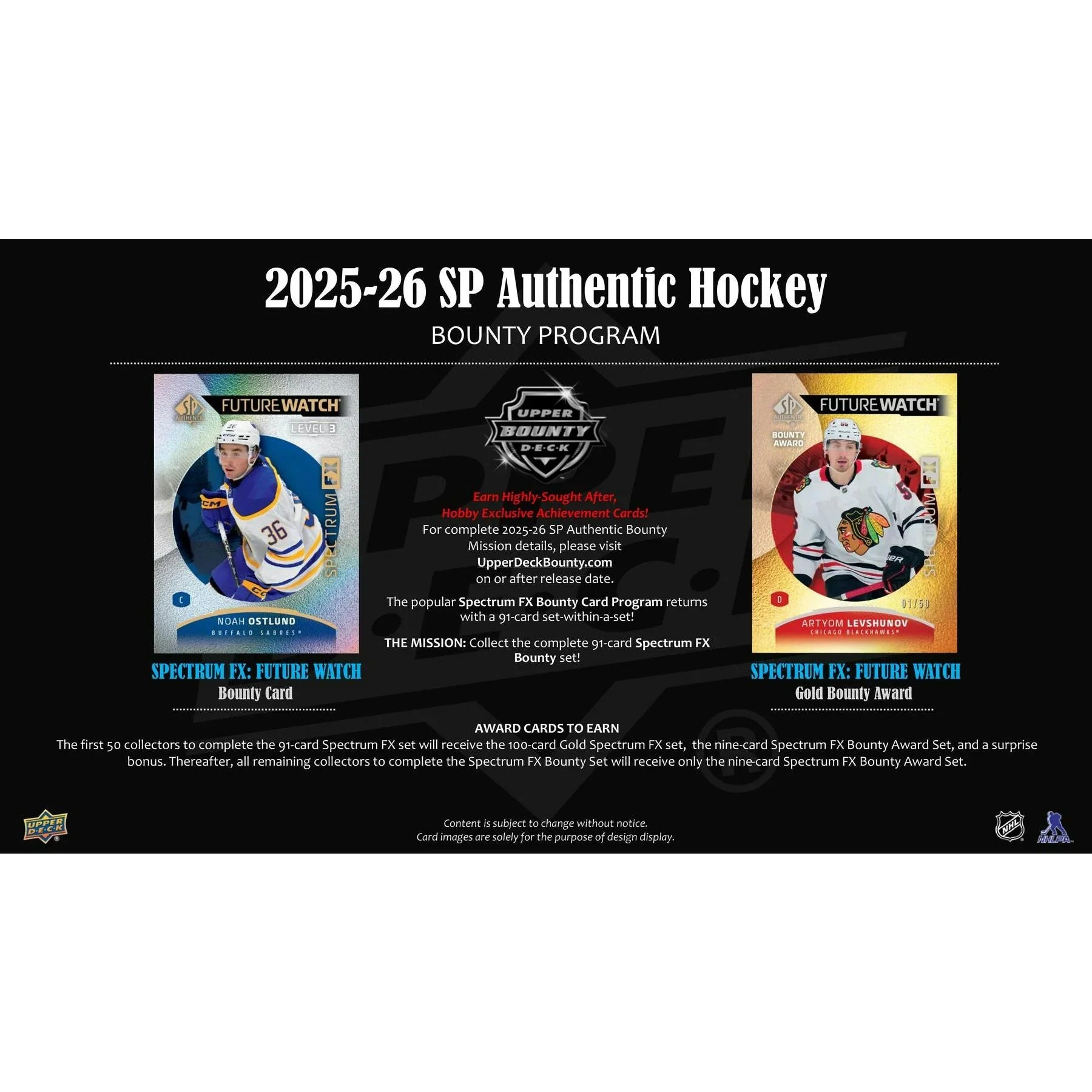 Upper Deck SP 2025 26 Authentic Hockey Hobby Box Presell Releases Jun 26th 2026 (Ships Sealed Only) - D1