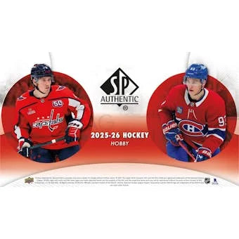 Upper Deck SP 2025 26 Authentic Hockey Hobby Box Presell Releases Jun 26th 2026 (Ships Sealed Only) - D1