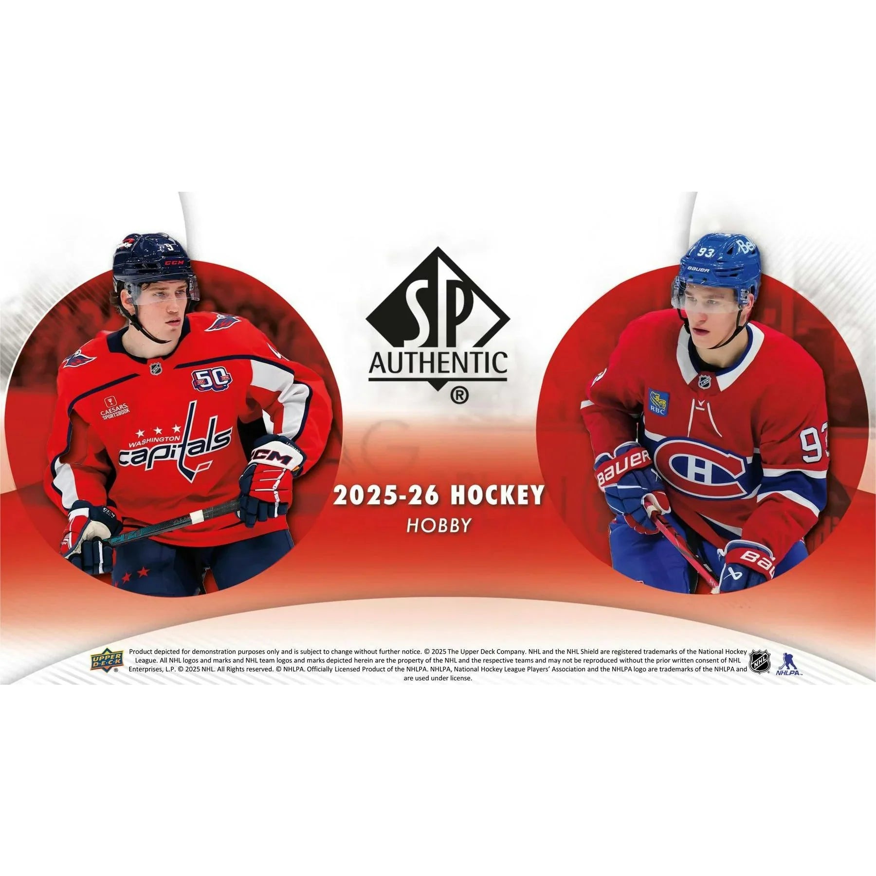 2025 26 Upper Deck SP Authentic Hockey Hobby 16 Box Case Presell Releases Jun 26th 2026 (Ships Sealed Only)
