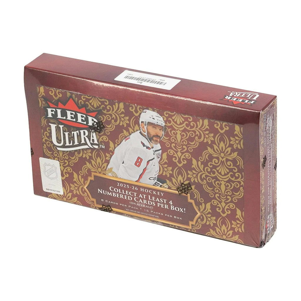 2025 26 Upper Deck Fleer Ultra Hockey Hobby Box (Ships Sealed Only)