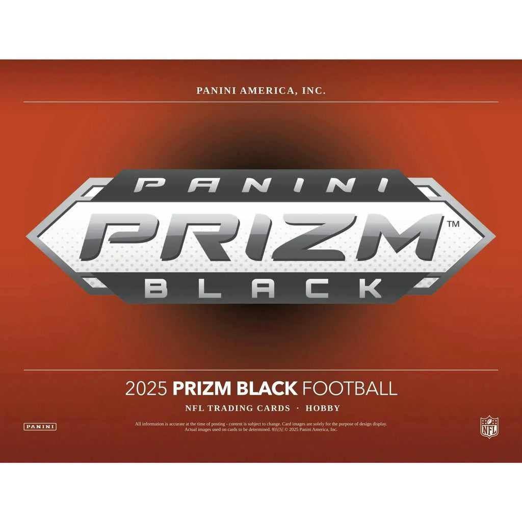 2025 Panini Prizm Black Football Hobby Box (Ships Sealed Only) - D