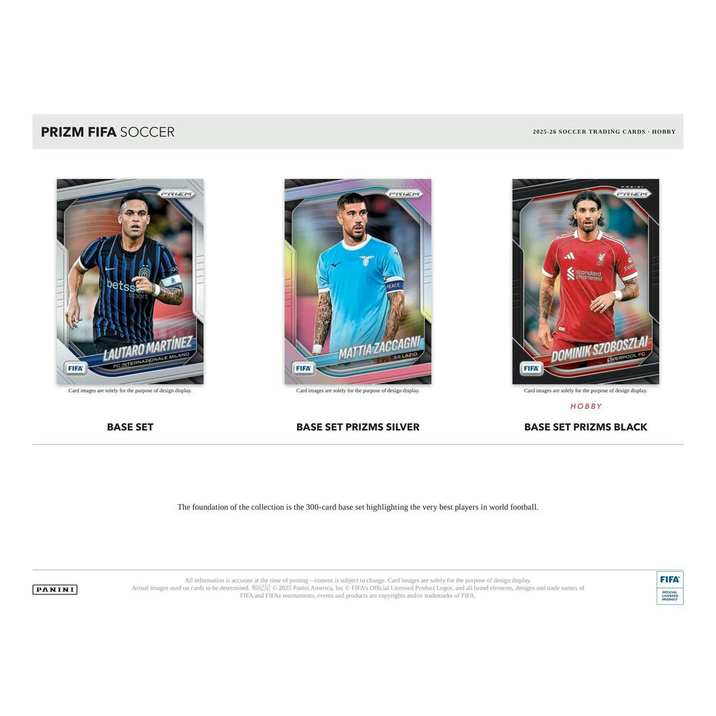 2025 26 Panini Prizm FIFA Soccer Hobby 12 Box Case (Ships Sealed Only) - D2