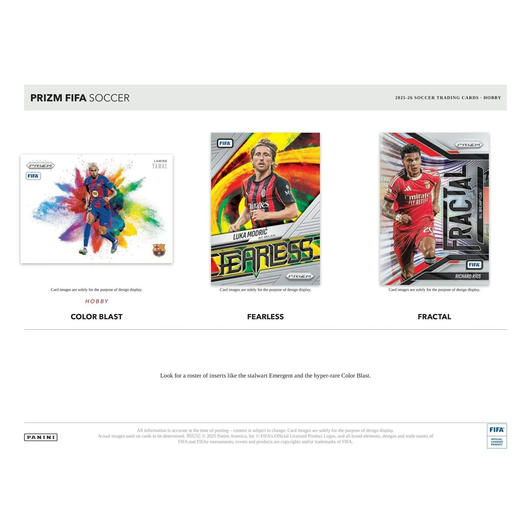 2025 26 Panini Prizm FIFA Soccer Hobby 12 Box Case (Ships Sealed Only) - D2