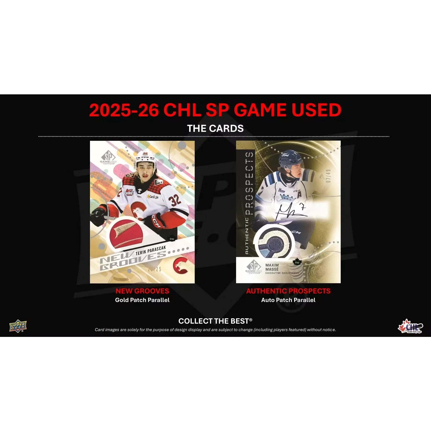 2025-26 Upper Deck CHL SP Game Used Hockey Hobby 20-Box Case | Presell (Ships Sealed Only)