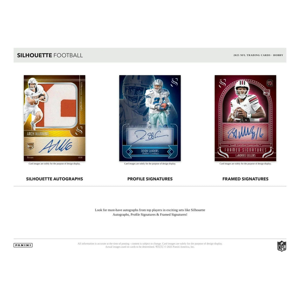 2025 Panini Silhouette Football Hobby Box (Ships Sealed Only) - D