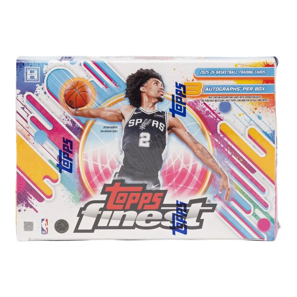 2025 26 Topps Finest Basketball Hobby Box Breakers Delight (Ships Sealed Only)