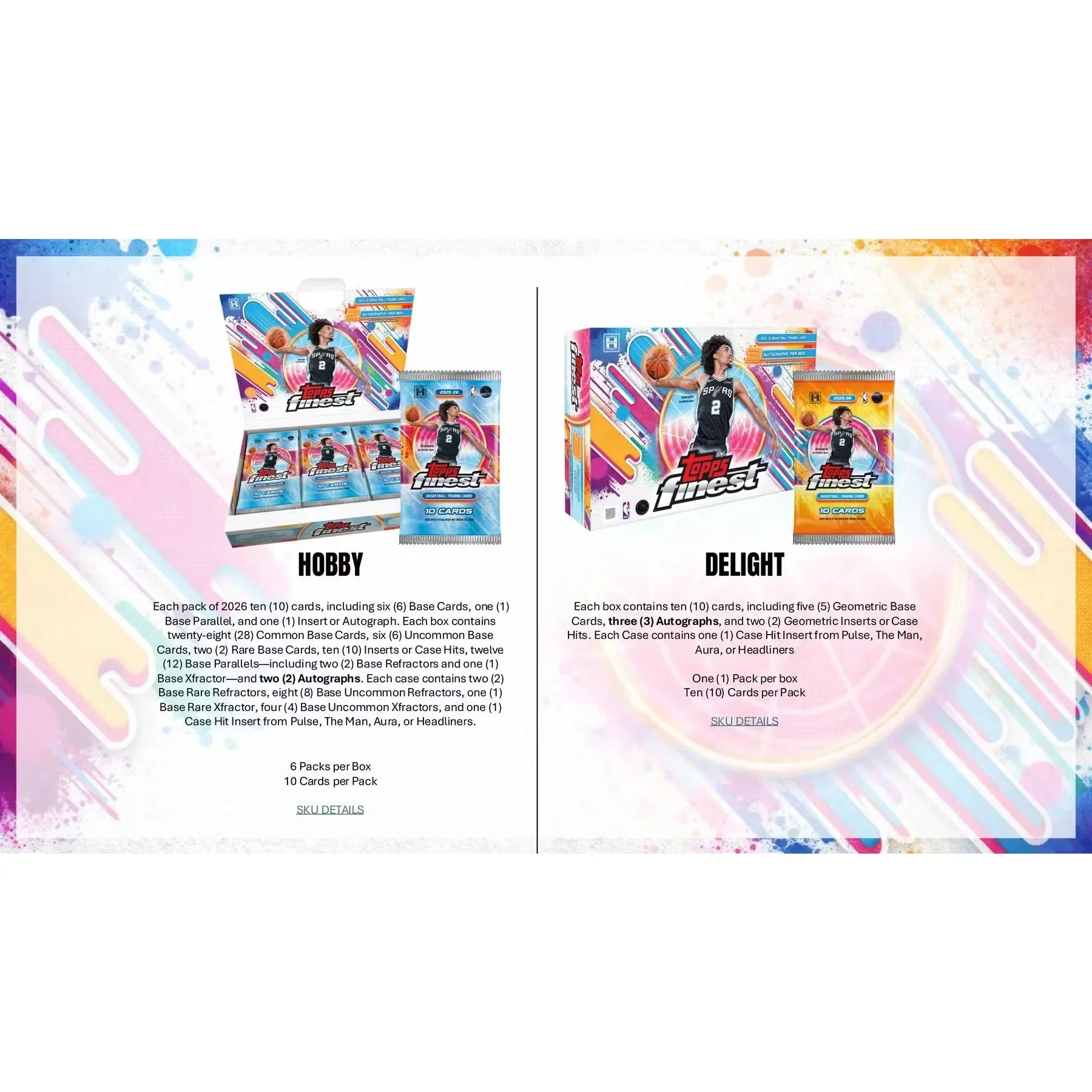 2025 26 Topps Finest Basketball Hobby Box Breakers Delight (Ships Sealed Only)