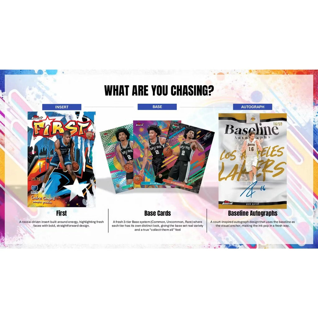 2025 26 Topps Finest Basketball Hobby Box Breakers Delight (Ships Sealed Only)