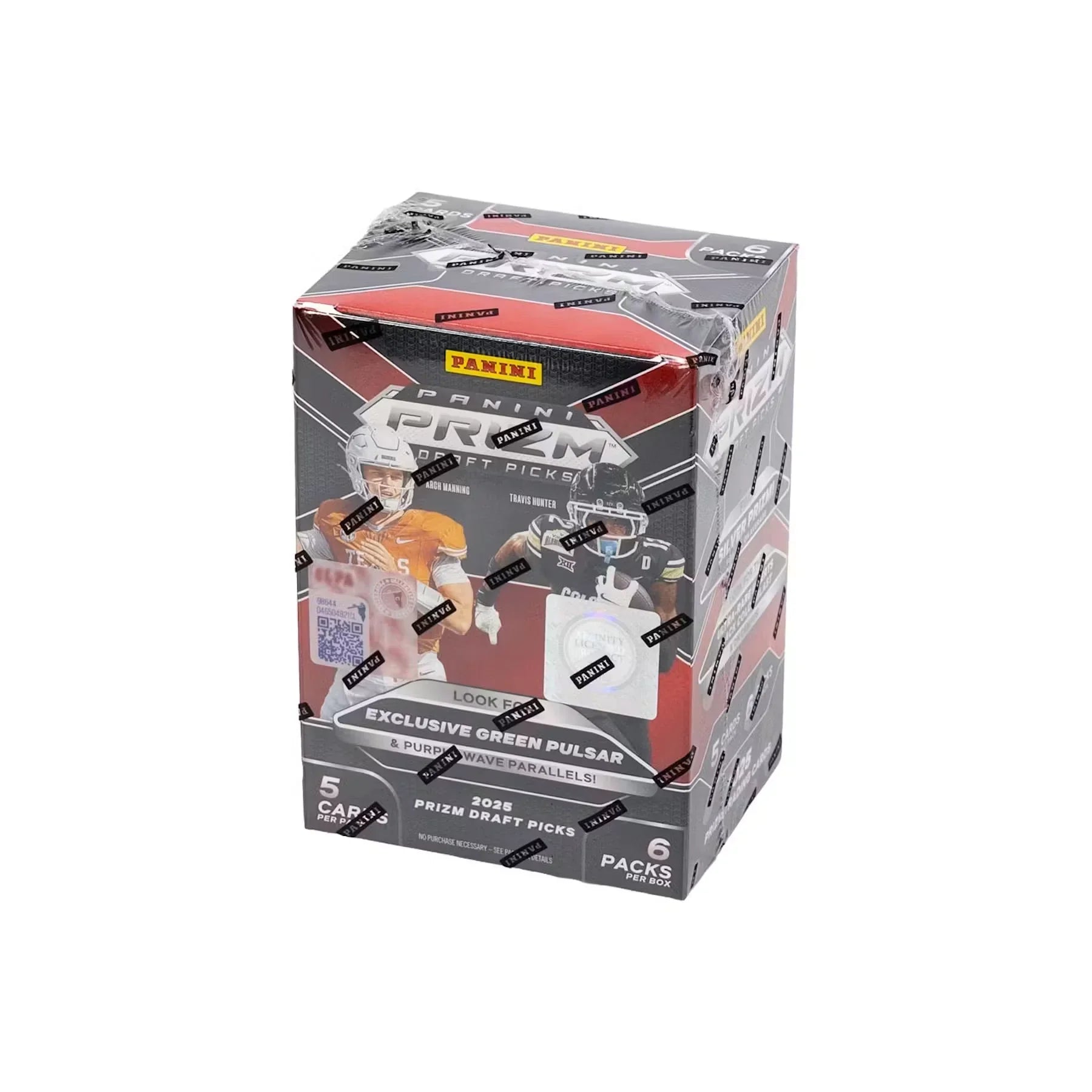 2025 Panini Prizm Draft Picks Football Blaster Box Green Pulsar Parallels (Ships Sealed Only)