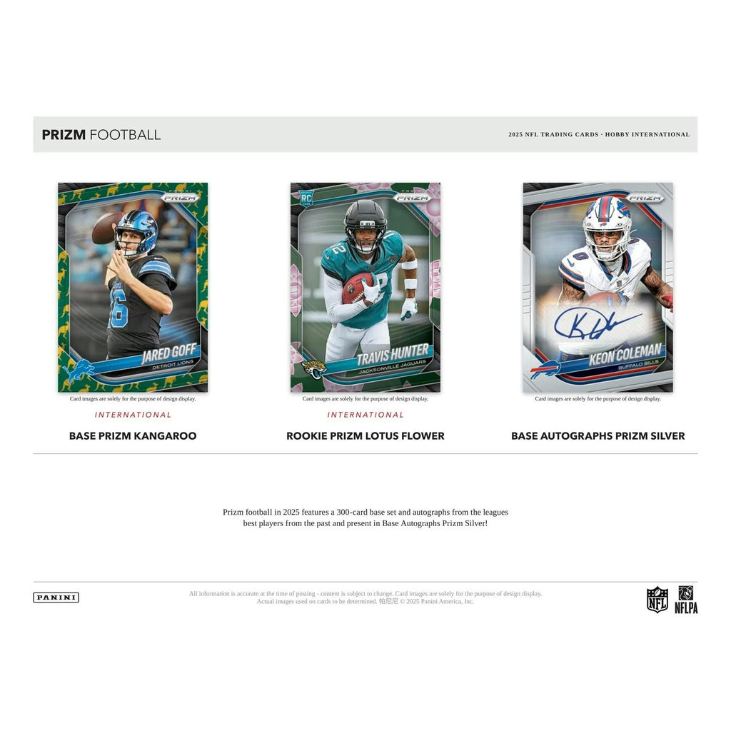 2025 Panini Prizm Football International Hobby 12 Box Case (Ships Sealed Only) - D1