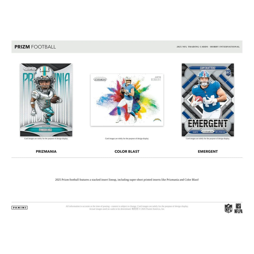 2025 Panini Prizm Football International Hobby 12 Box Case (Ships Sealed Only) - D1