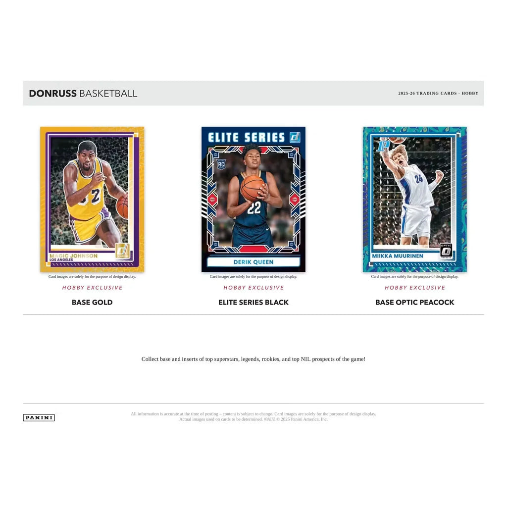 2025 26 Panini Donruss Basketball Hobby Box Presell (Ships Sealed Only) - D