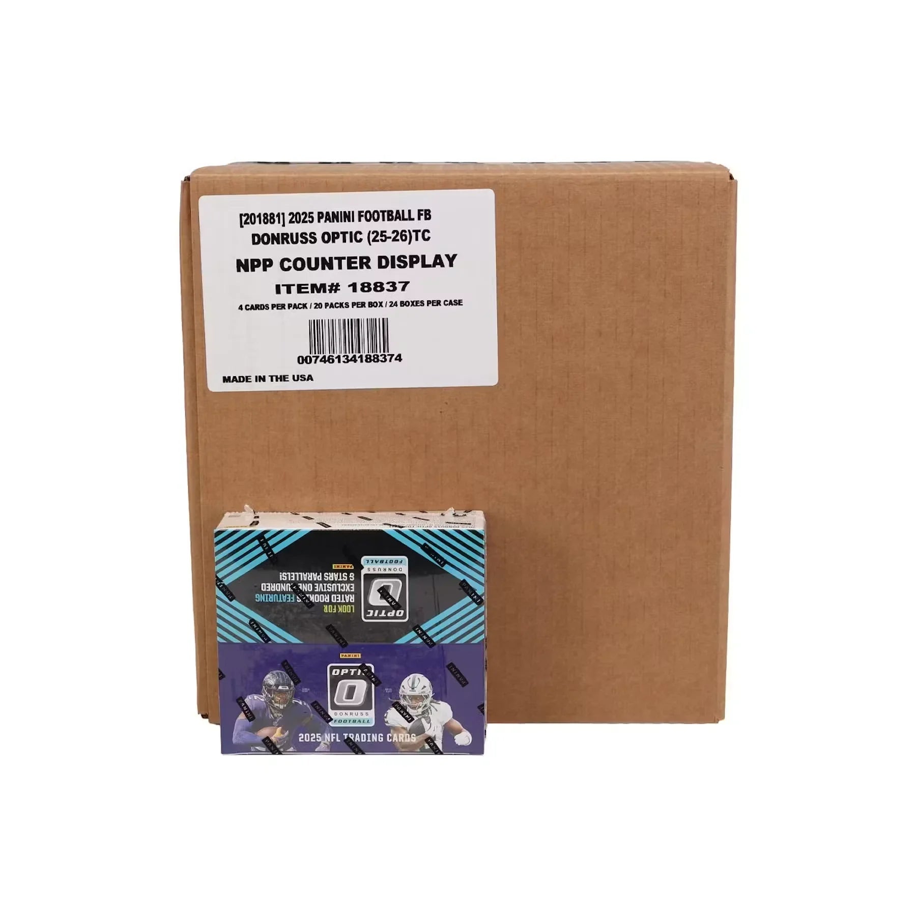 2025 Panini Donruss Optic Football 24 Box Case 20 Pack Retail (Ships Sealed Only)