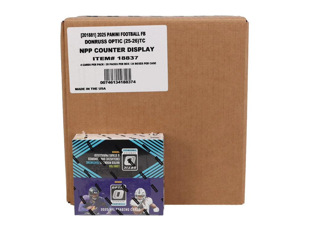 2025 Panini Donruss Optic Football 24 Box Case 20 Pack Retail (Ships Sealed Only)
