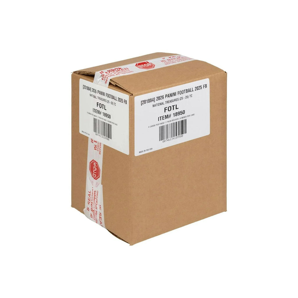 2025 Panini National Treasures Football 1st Off the Line FOTL Hobby 4 Box Case (Ships Sealed Only) - D1
