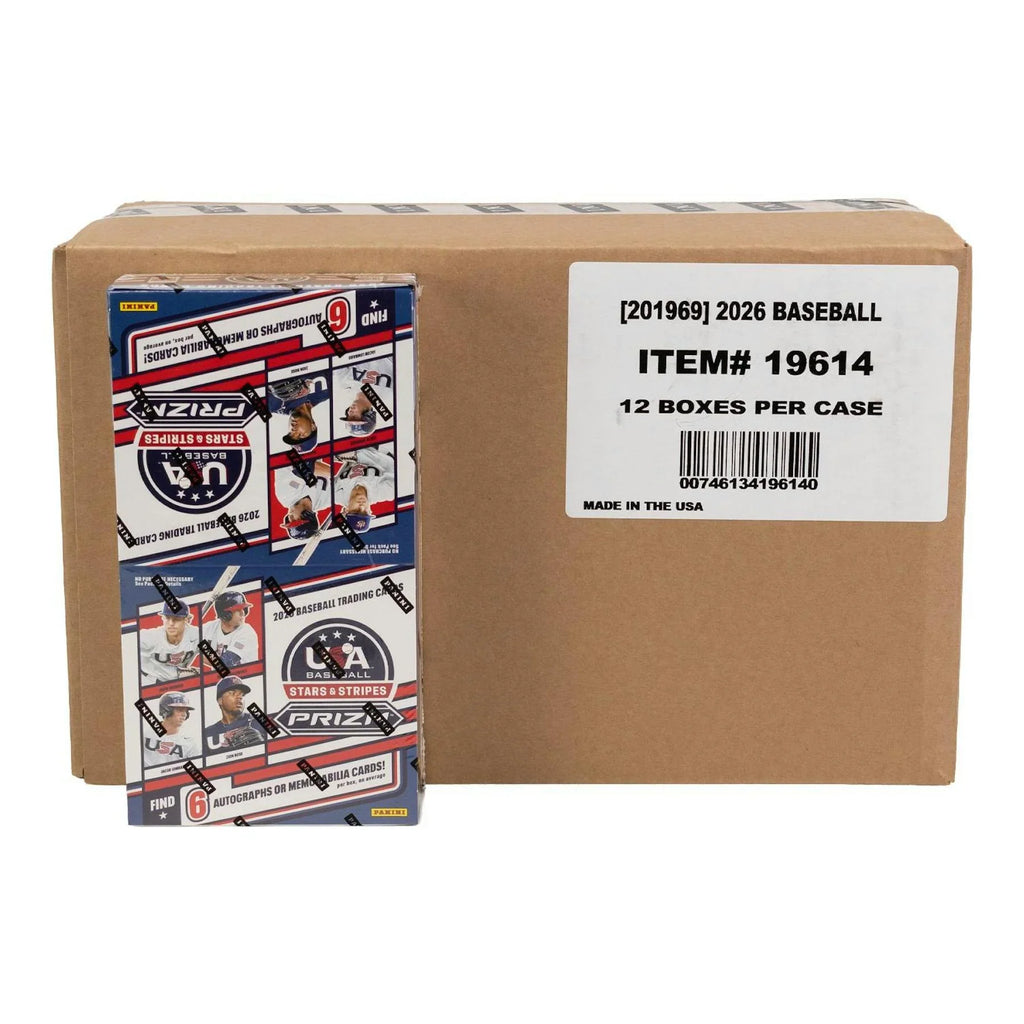 2026 Panini USA Stars Stripes Prizm Baseball Hobby 12 Box Case (Ships Sealed Only) - D