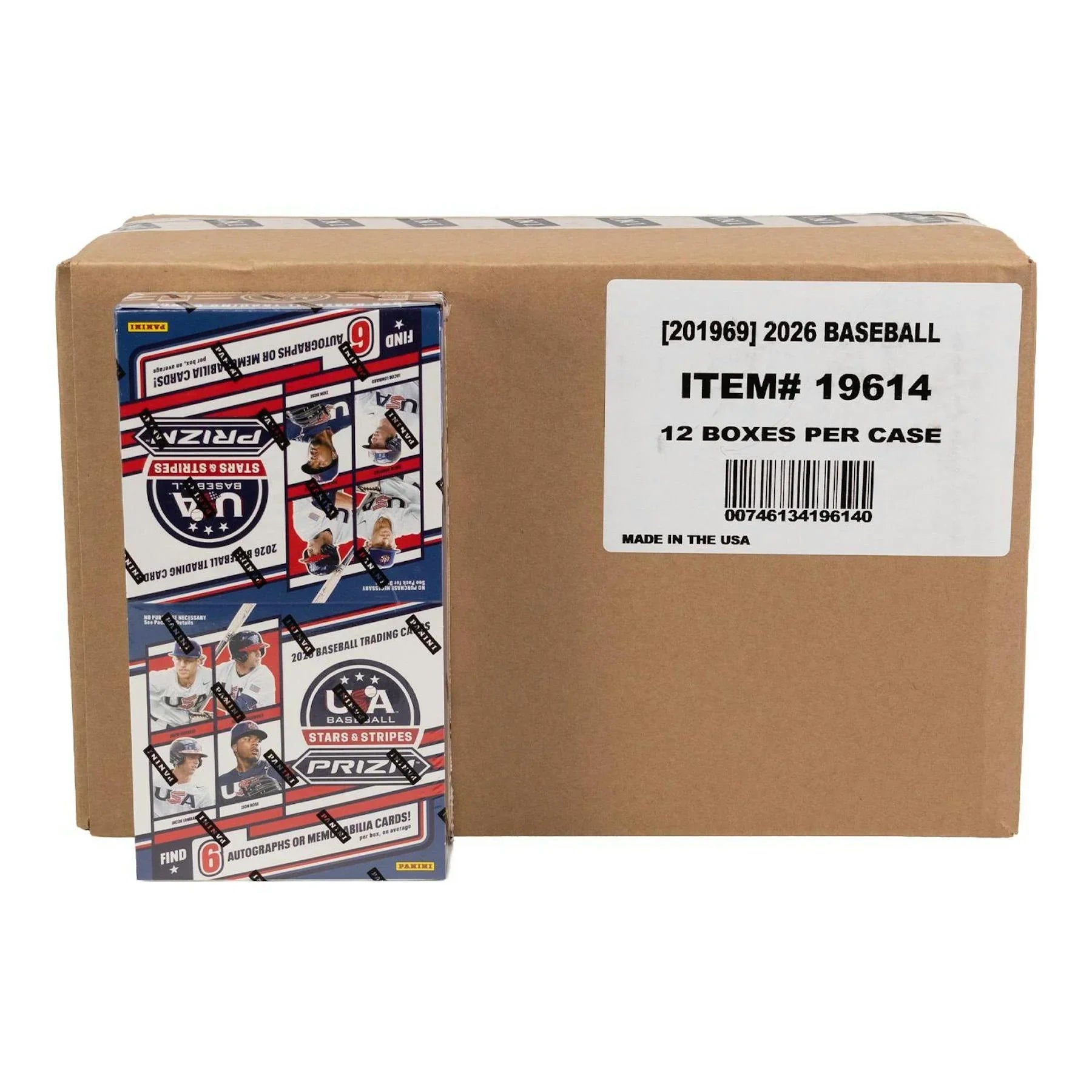 2026 Panini USA Stars Stripes Prizm Baseball Hobby 12 Box Case (Ships Sealed Only) - D