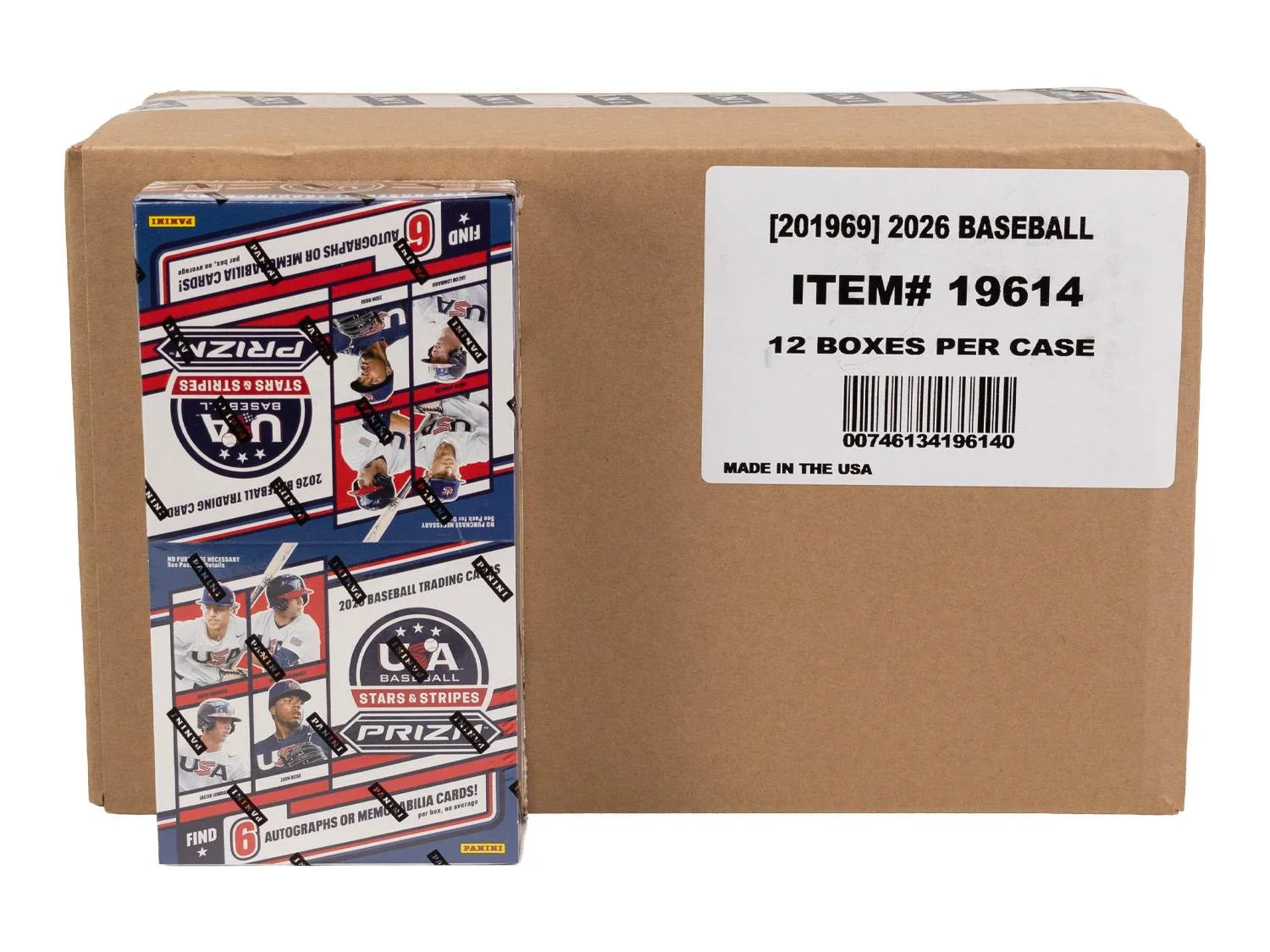 2026 Panini USA Stars Stripes Prizm Baseball Hobby 12 Box Case (Ships Sealed Only) - D