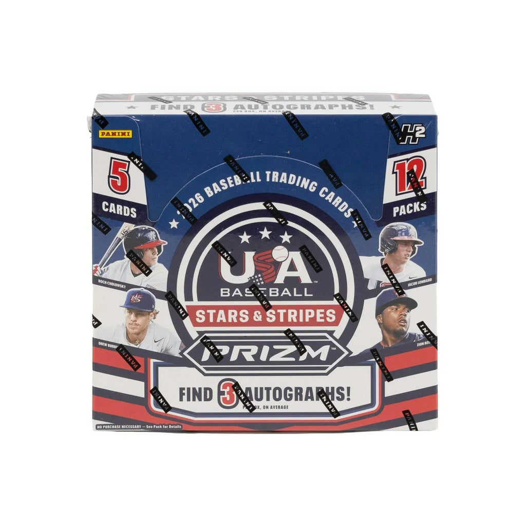2026 Panini USA Stars Stripes Prizm Baseball Hobby Box H2 (Ships Sealed Only)