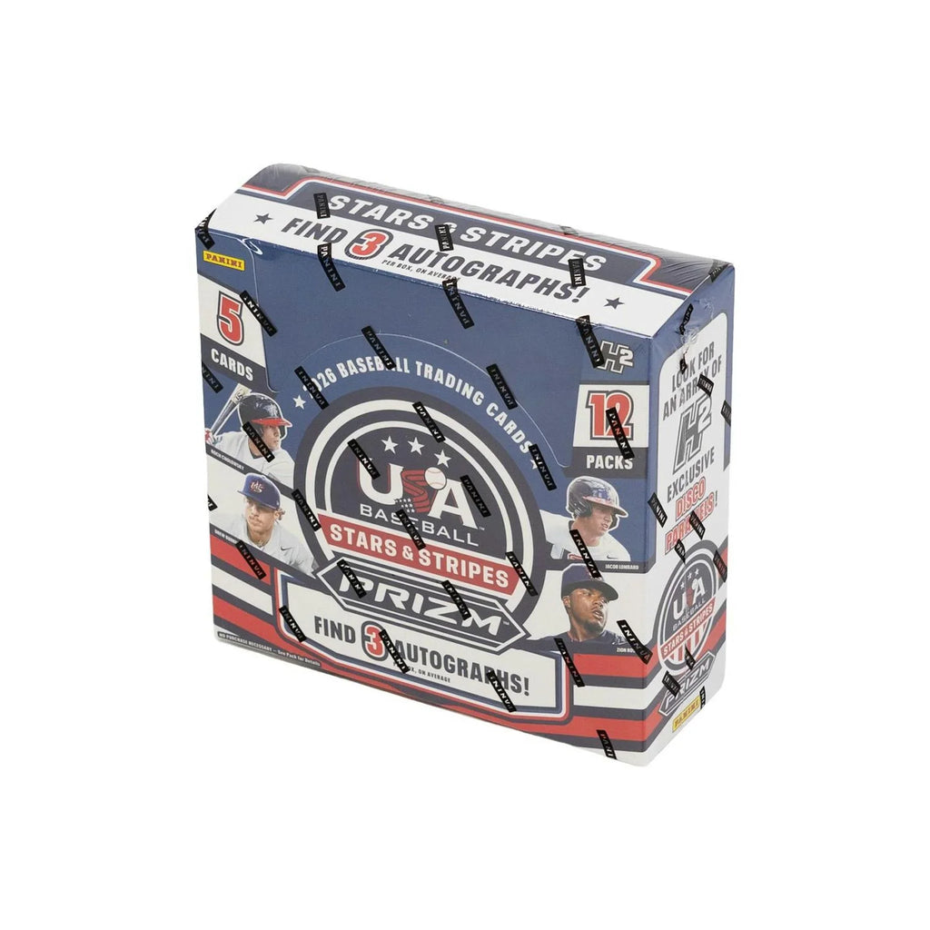 2026 Panini USA Stars Stripes Prizm Baseball Hobby Box H2 (Ships Sealed Only)