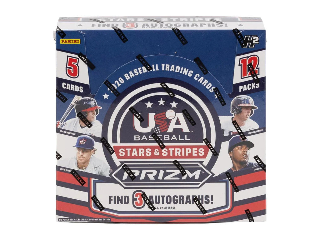 2026 Panini USA Stars Stripes Prizm Baseball Hobby Box H2 (Ships Sealed Only)