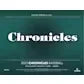 2022 Panini Chronicles Baseball Hobby 16-Box Case (Ships Sealed Only)