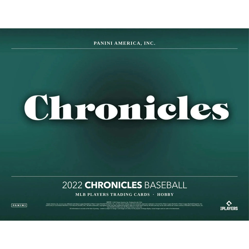2022 Panini Chronicles Baseball Hobby Box (Ships Sealed Only)