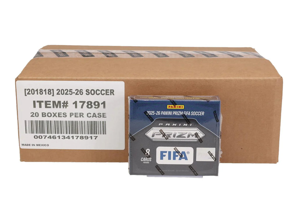 2025 26 Panini Prizm FIFA Soccer Choice 20 Box Case Presell (Ships Sealed Only) - D