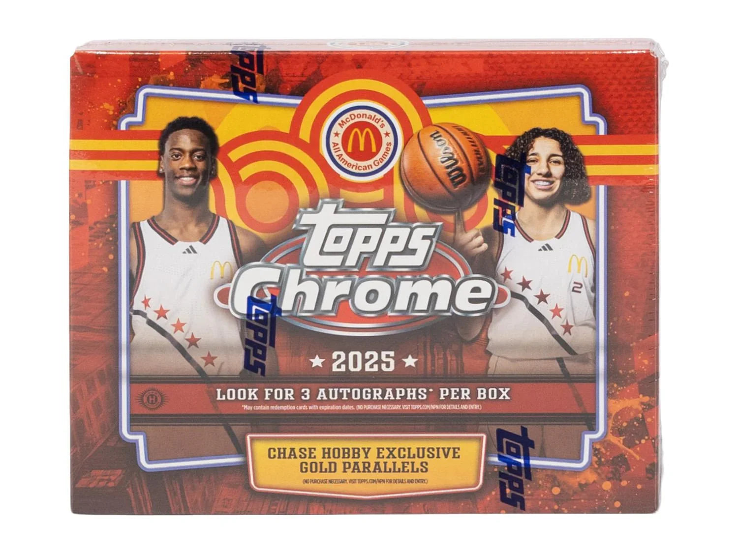 2025 Topps Chrome McDonald s All American Basketball Hobby Box (Ships Sealed Only) - D