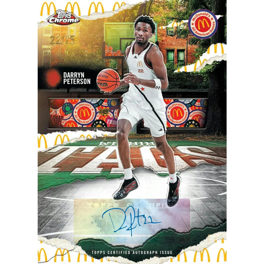 2025 Topps Chrome McDonald s All American Basketball Hobby 12 Box Case (Ships Sealed Only)