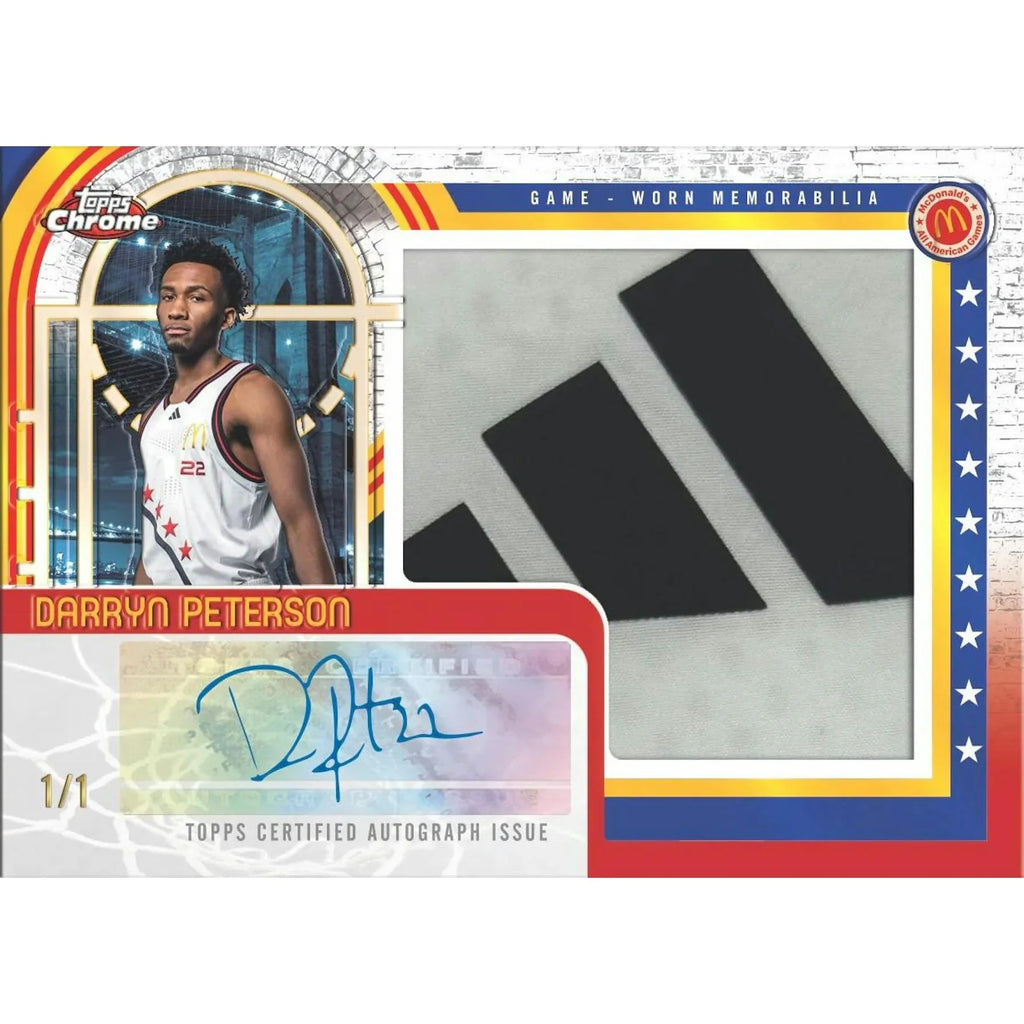 2025 Topps Chrome McDonald s All American Basketball Hobby 12 Box Case (Ships Sealed Only)