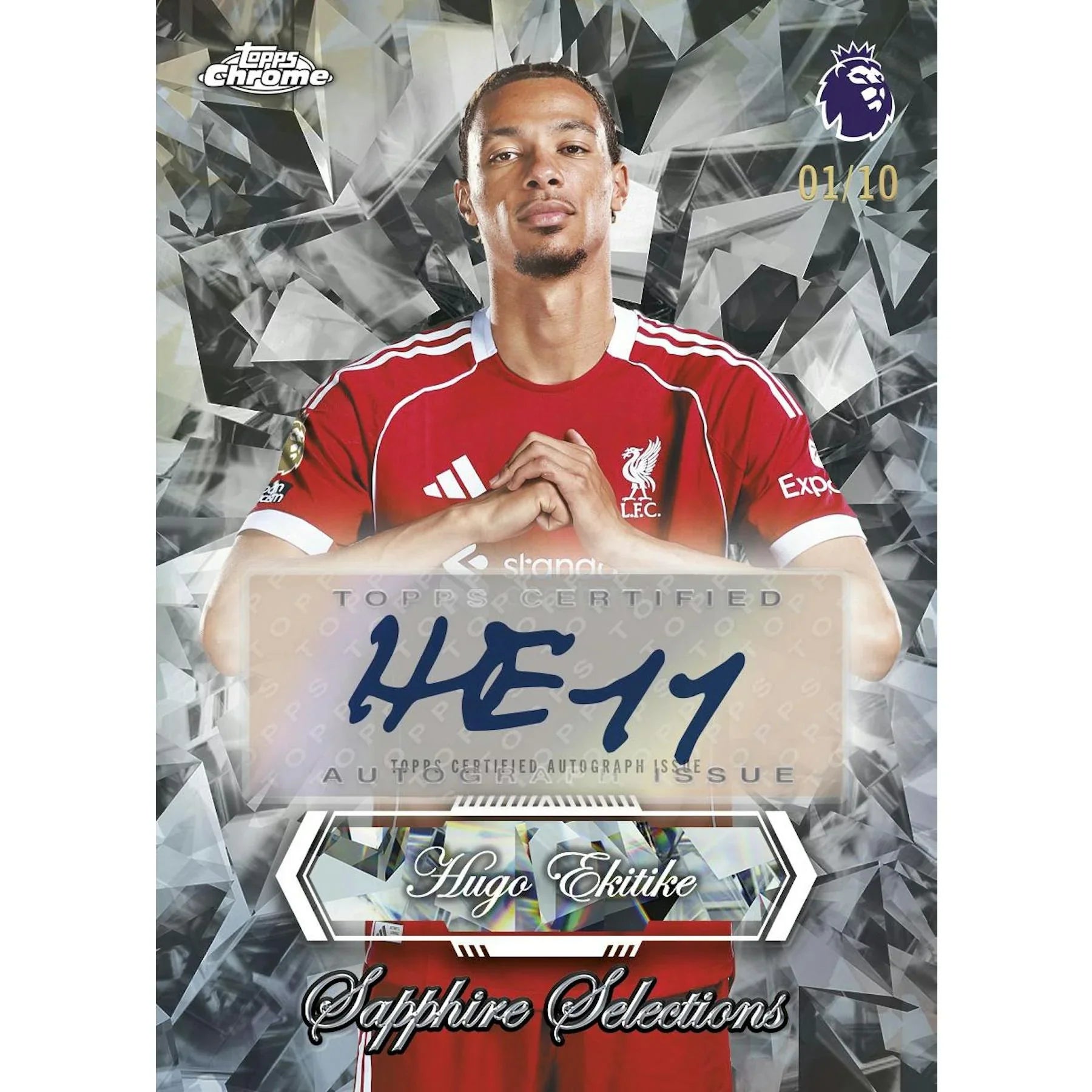 2026 Topps Chrome Premier League Sapphire Edition Box (Ships Sealed Only)