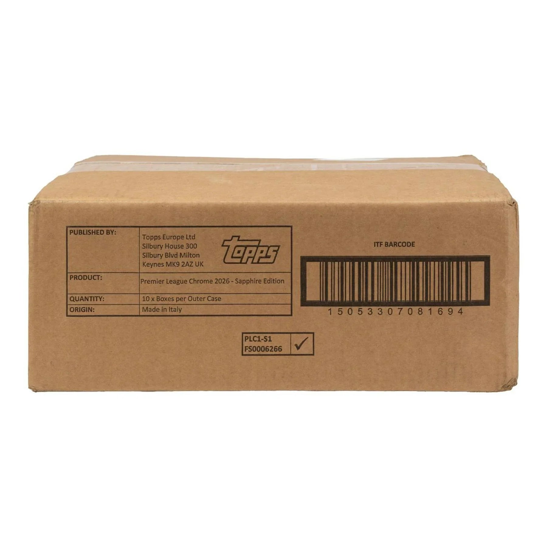 2026 Topps Chrome Premier League Sapphire Edition 10 Box Case (Ships Sealed Only)