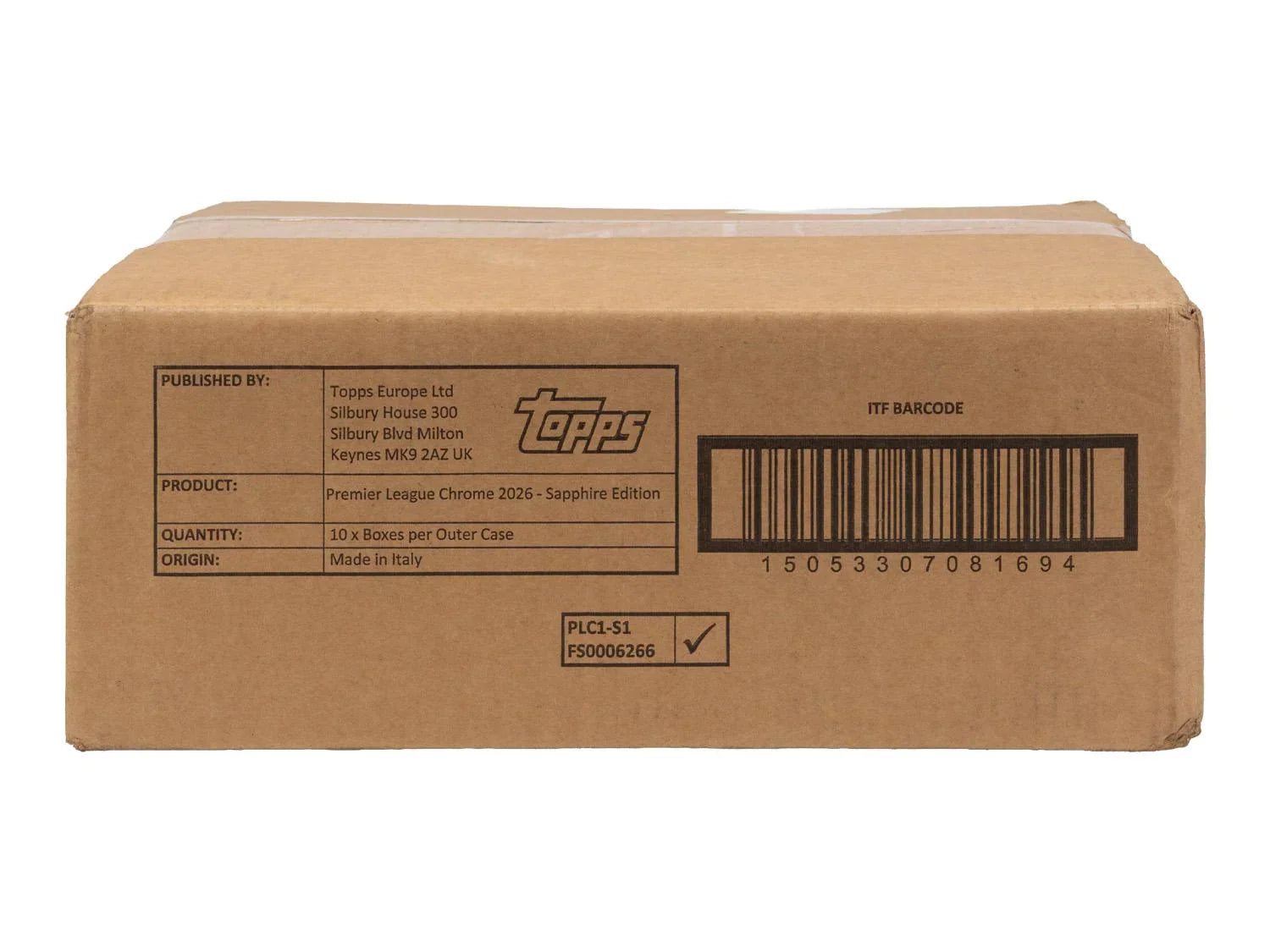 2026 Topps Chrome Premier League Sapphire Edition 10 Box Case (Ships Sealed Only)