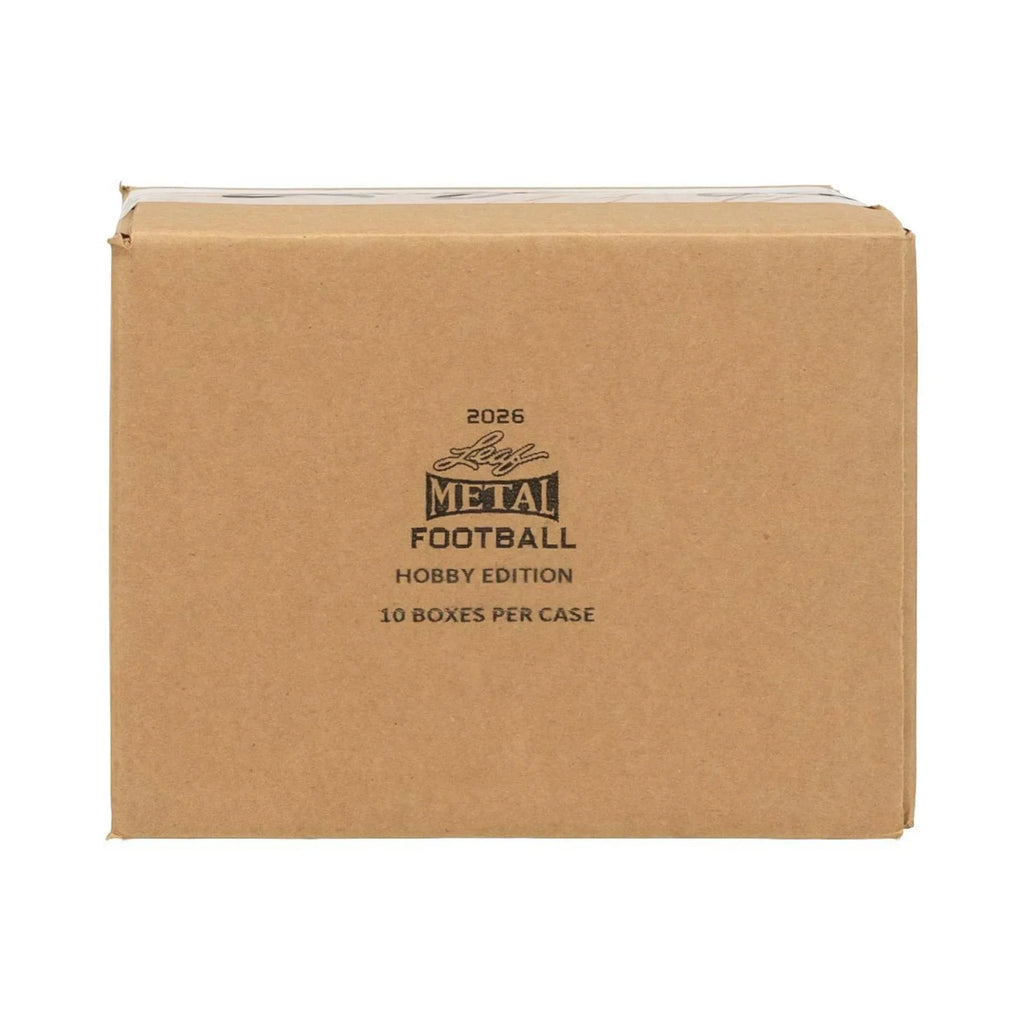 2026 Leaf Metal Football Hobby 10 Box Case (Ships Sealed Only) - D2