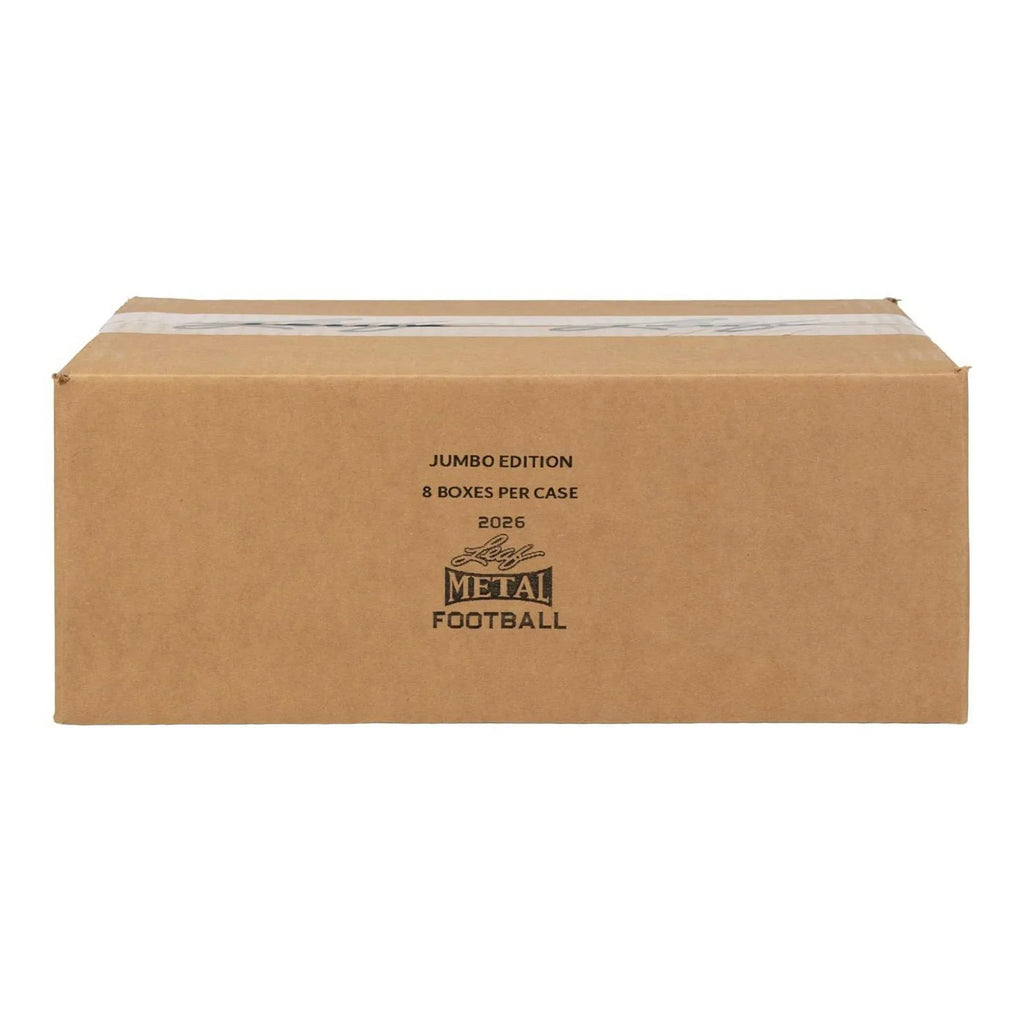 2026 Leaf Metal Football Hobby Jumbo 8 Box Case (Ships Sealed Only) - D1