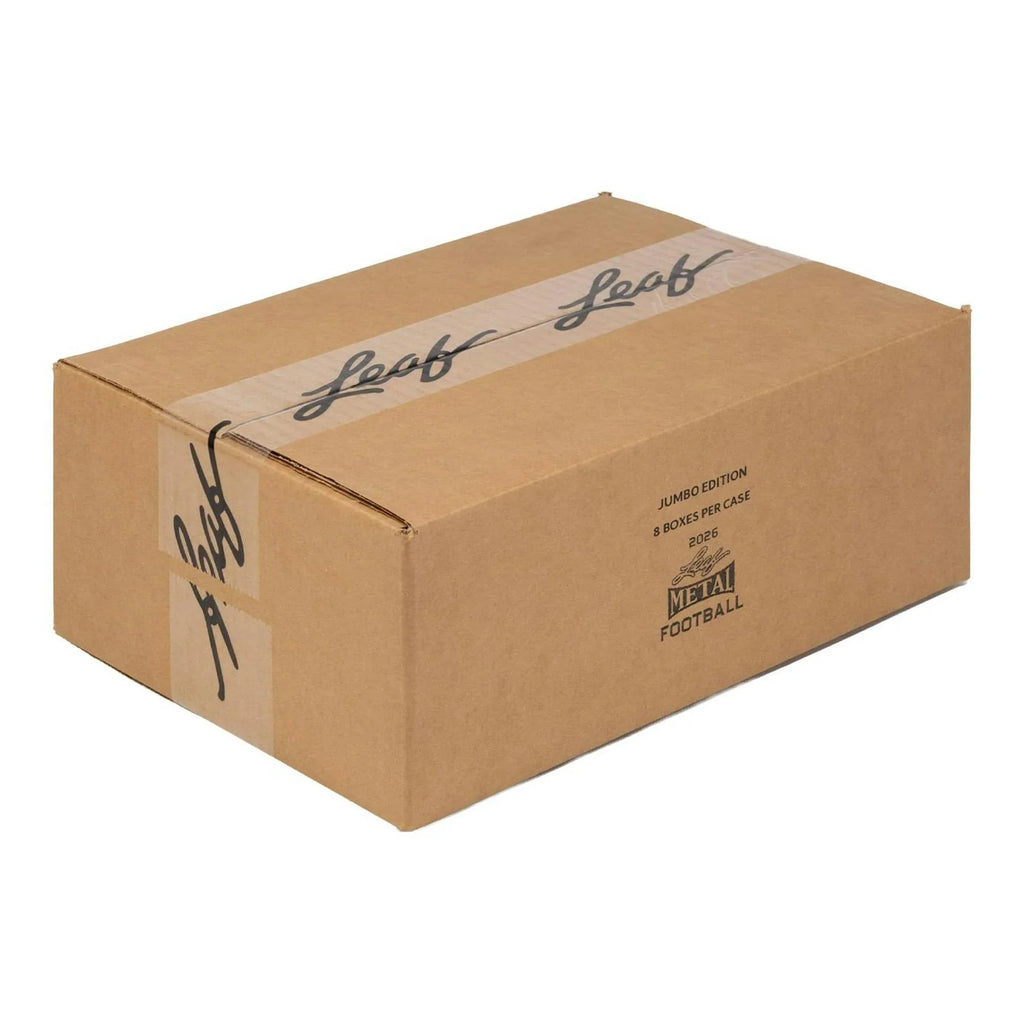 2026 Leaf Metal Football Hobby Jumbo 8 Box Case (Ships Sealed Only) - D1